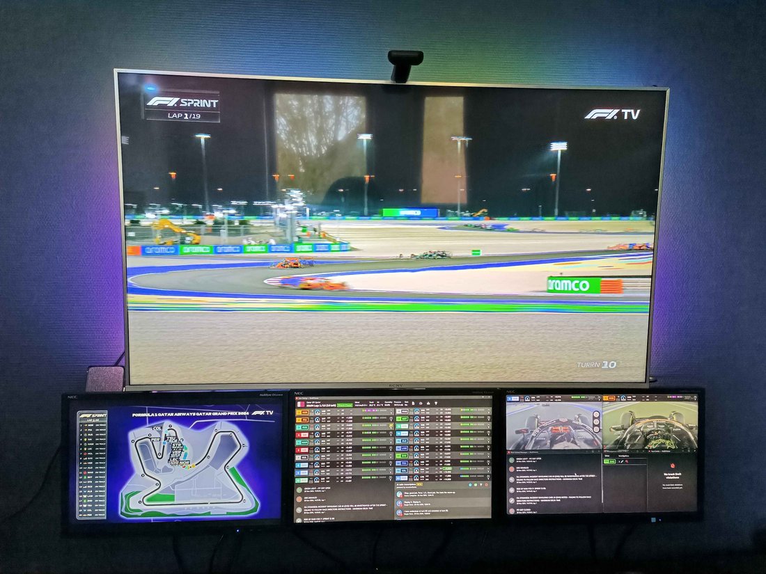Abura's viewing setup