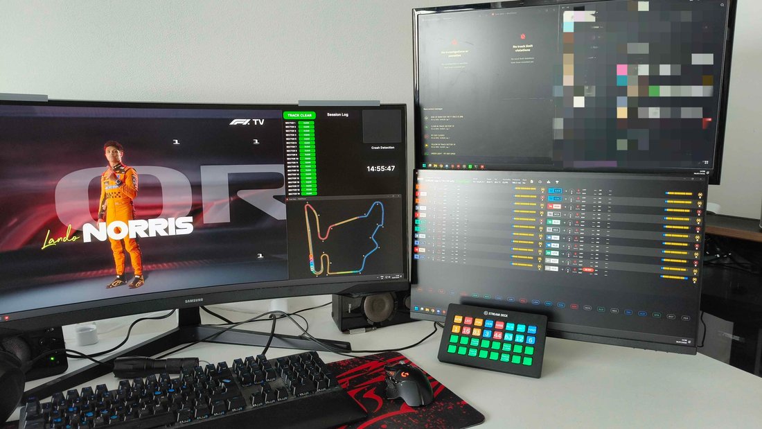 Abura's viewing setup
