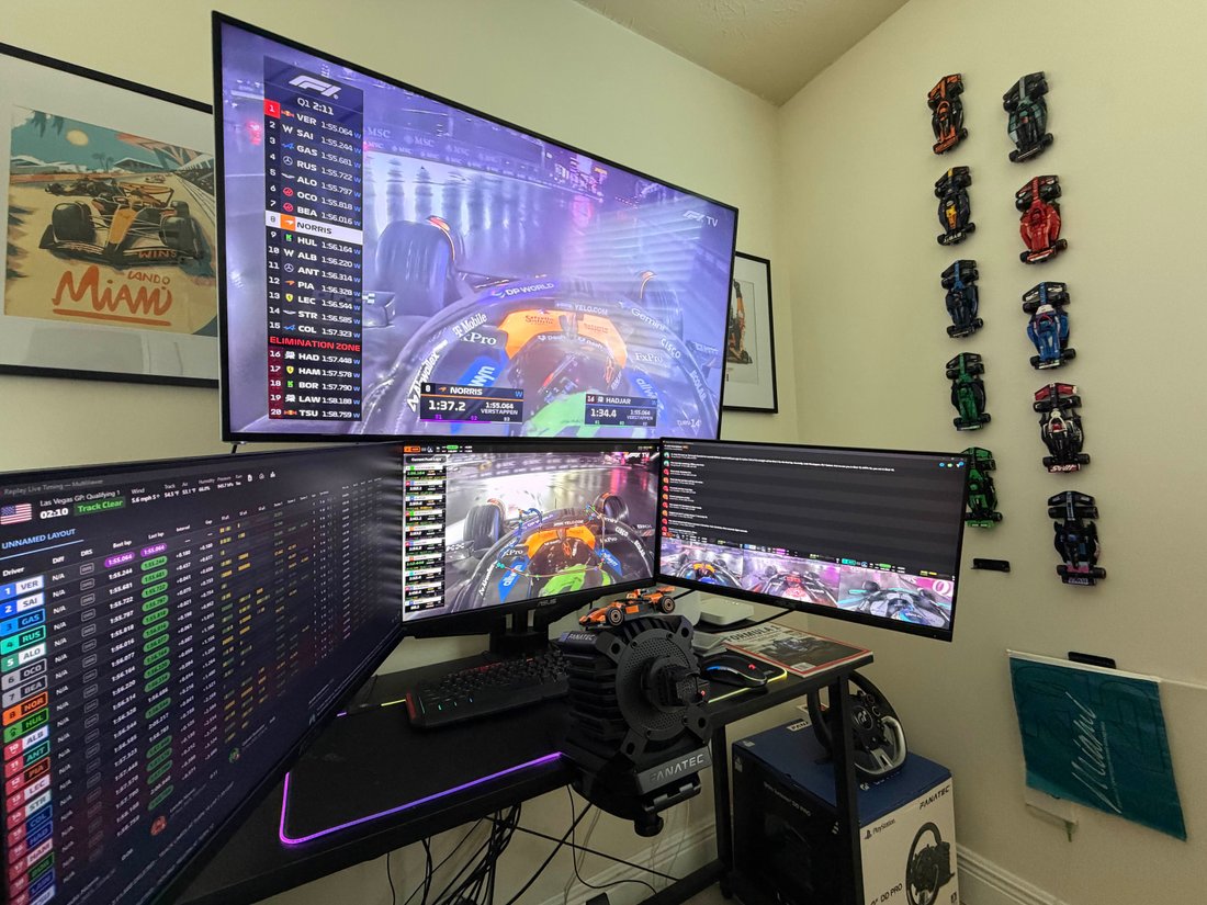 backwardsracing's viewing setup
