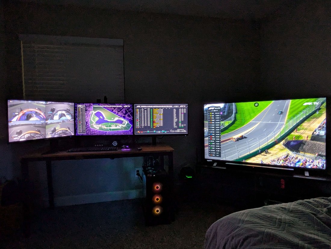 Blurple's viewing setup