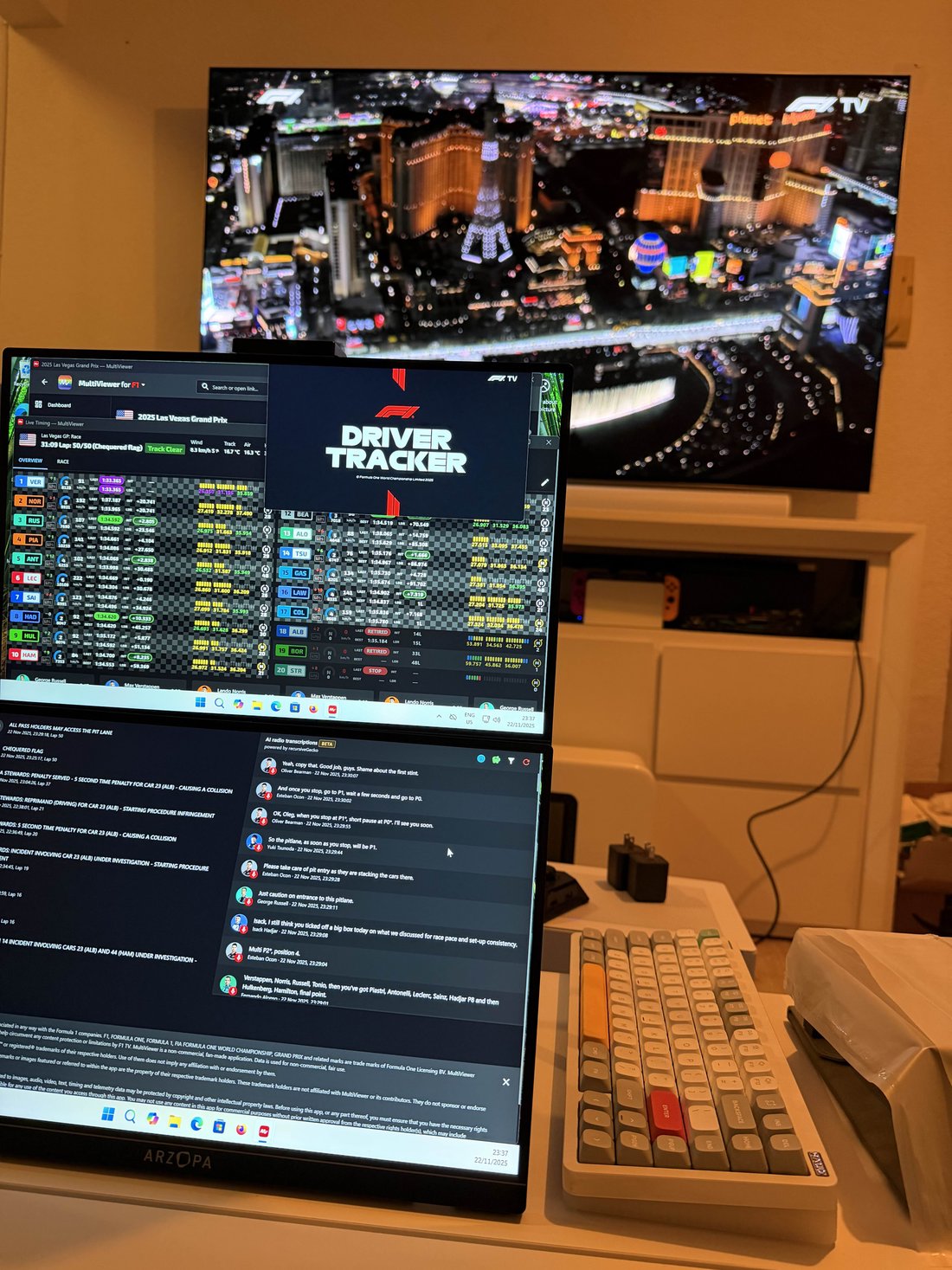 Deleted User's viewing setup