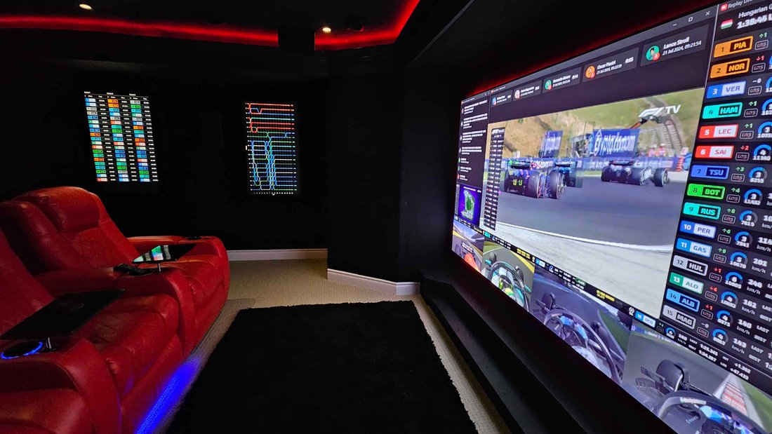 gameroomtheater's viewing setup