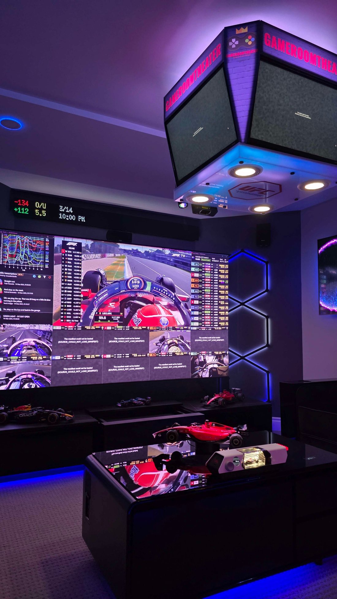 gameroomtheater's viewing setup