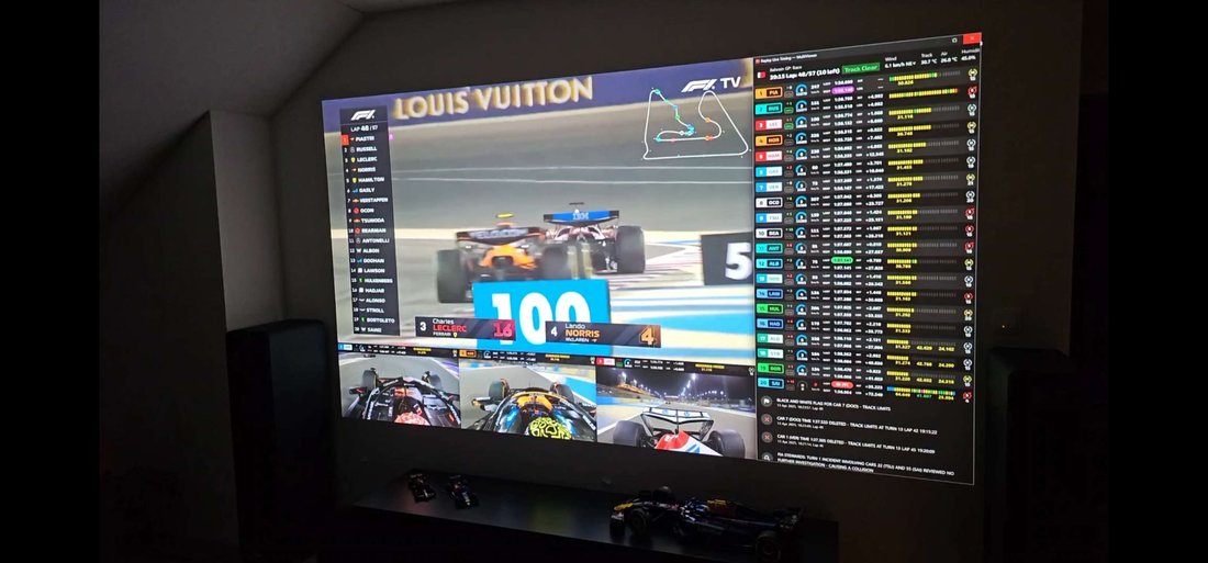Kaskenova's viewing setup
