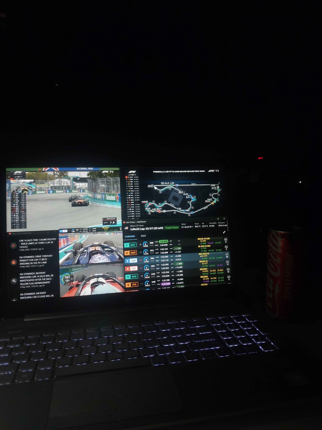 Robo's viewing setup